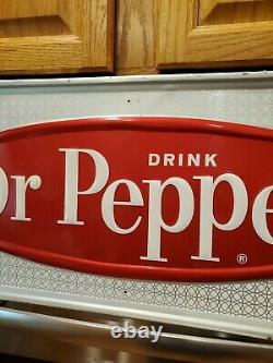 Vintage Dr Pepper Metal Connexion Excellent État D'origine