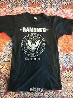 Vintage Original Ramones Tour Chemise Rare Excellent État