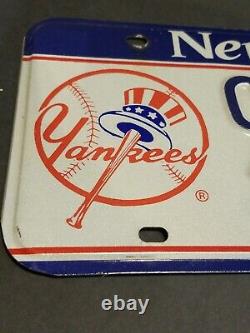 Vintage Rare Original New York Yankees Plaque De Licence 934baj Excellent État
