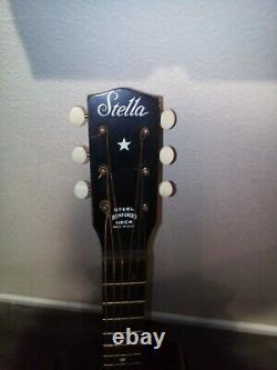 Vintage Stella Parlor Guitar 1960 Toutes Les Conditions Excellentes Original