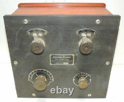 Western Electric 2b Antenna Tuner Circa 1923 Tous L'original Excellent État