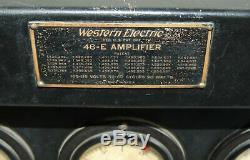 Western Electric 46e Amplificateur Tous Stock & Original Excellent Etat