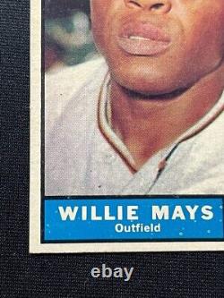 Willie Mays 1961 Topps Carte De Baseball Vintage #150 Tranchante Excellente Forme