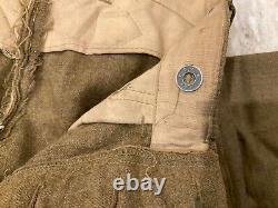 Ww1 Us Infantry Engineer Corp Tunic Avec 2 Pantalons Excellent État