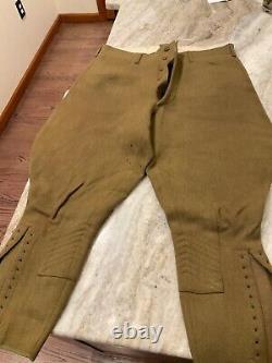Ww1 Us Infantry Engineer Corp Tunic Avec 2 Pantalons Excellent État
